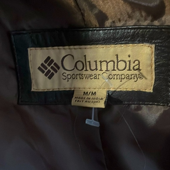 Men’s Medium Columbia Leather Jacket 100% Leather shell 100% acetate inside - Picture 2 of 3